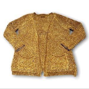 Pol Women’s Knit Textured Cardigan Sweater Size Medium